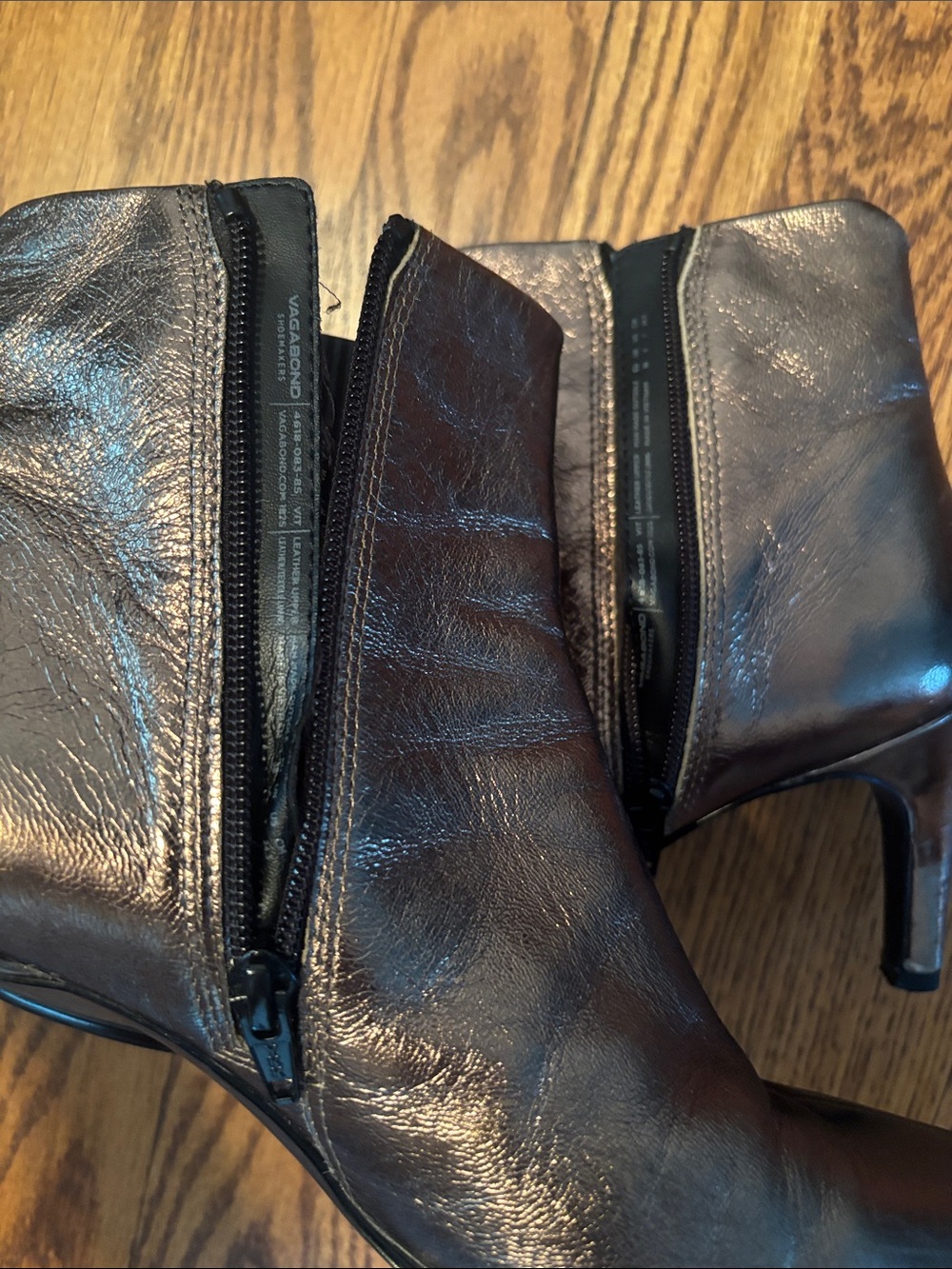 vagabond shoemakers whitney metallic bronze ankle boots – size 38 (us 7) - Picture 10 of 15